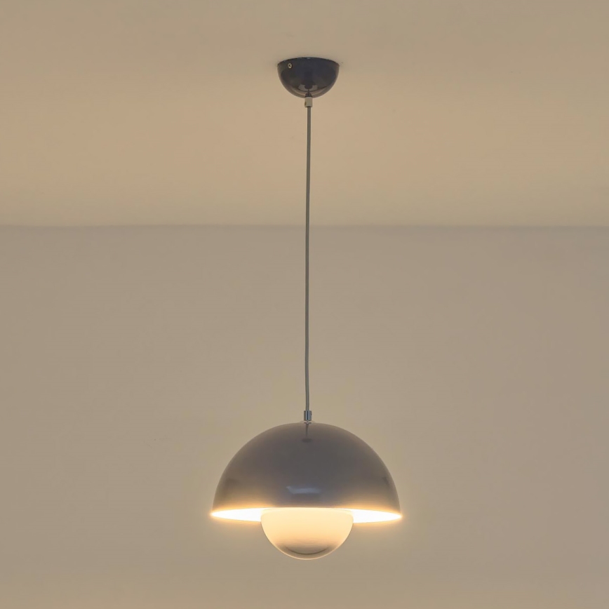 Hänglampa med sladd JARDEN 1xE27/15W/230V grå