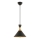 Hänglampa MONZA 1xE27/40W/230V Ø 25 cm svart/guld