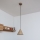 Hänglampa på kabel ETNA 1xE27/15W/230V Ø 18,5 cm beige
