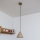 Hänglampa på kabel ETNA II 1xE27/15W/230V Ø 18,5 cm beige