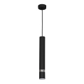 Hänglampa på kabel JOKER 1xGU10/25W/230V svart/glänsande krom