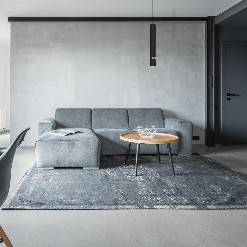 Hänglampa på kabel JOKER 1xGU10/25W/230V svart/glänsande krom