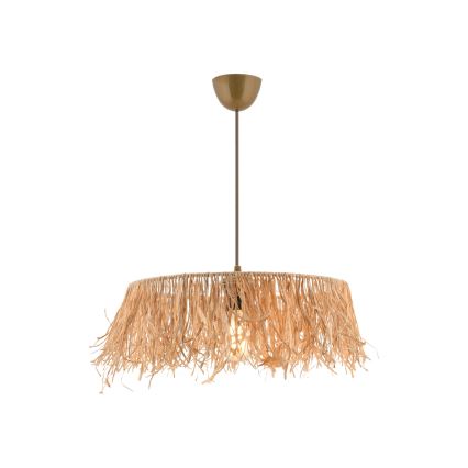 Hänglampa på kabel MARISKA 1xE27/40W/230V raffia