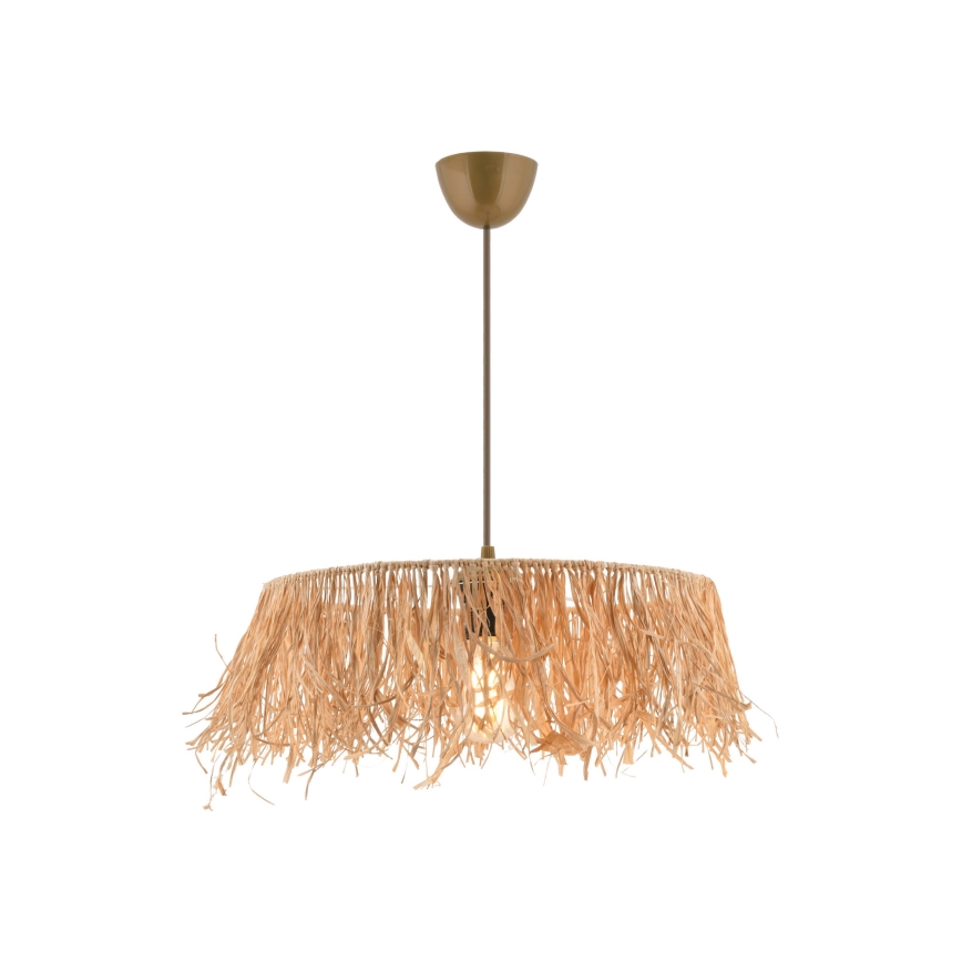 Hänglampa på kabel MARISKA 1xE27/40W/230V raffia