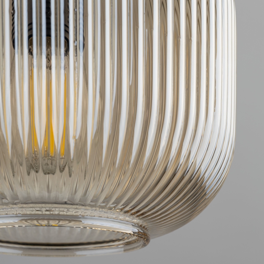 Hänglampa på kabel SOPHIA 1xE14/10W/230V svart/grön/rökbeige