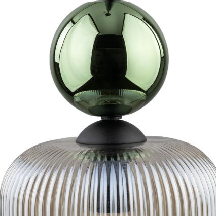Hänglampa på kabel SOPHIA 1xE14/10W/230V svart/grön/rökbeige