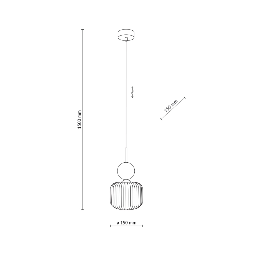 Hänglampa på kabel SOPHIA 1xE14/10W/230V svart/grön/rökbeige
