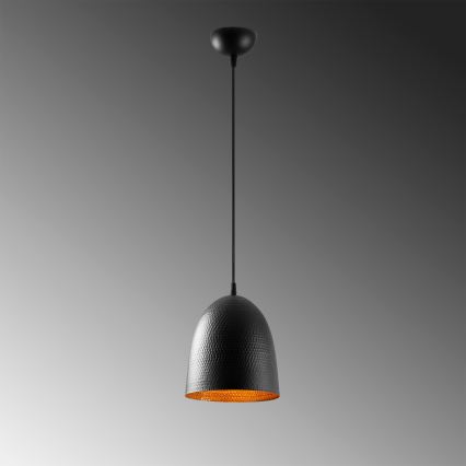Hänglampa på kabel TATTOO 1xE27/40W/230V Ø 20 cm svart