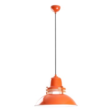 Hänglampa på kabel TIBET 1xE27/40W/230V orange