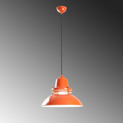 Hänglampa på kabel TIBET 1xE27/40W/230V orange