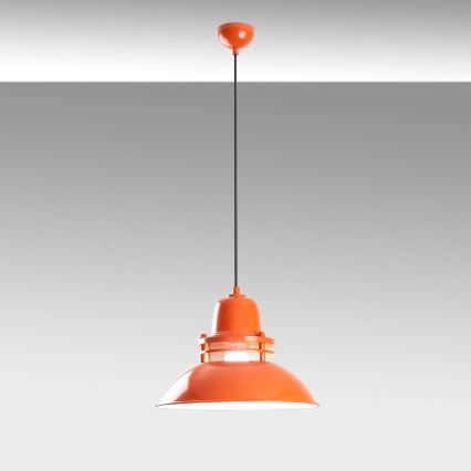 Hänglampa på kabel TIBET 1xE27/40W/230V orange