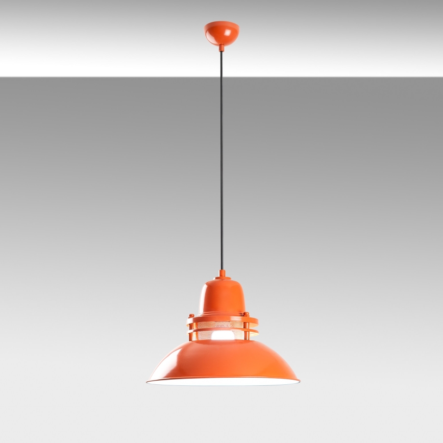 Hänglampa på kabel TIBET 1xE27/40W/230V orange