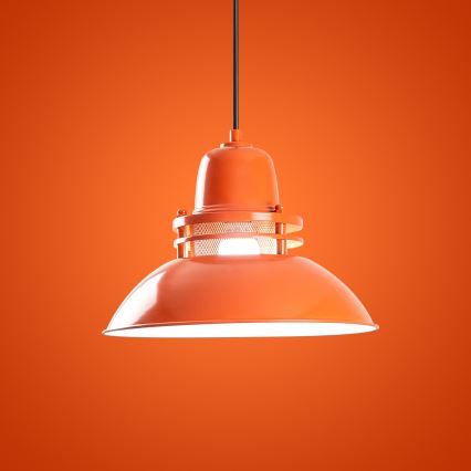 Hänglampa på kabel TIBET 1xE27/40W/230V orange
