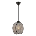 Hänglampa på sladd DRUM 1xE27/60W/230V grå/svart