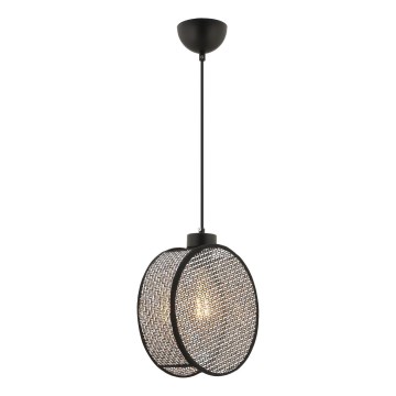 Hänglampa på sladd DRUM 1xE27/60W/230V grå/svart