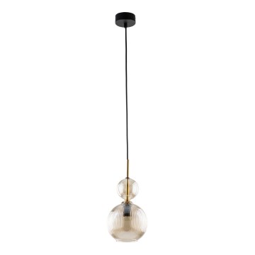 Hänglampa på sladd SOPHIA 1xE14/10W/230V svart/rökbeige