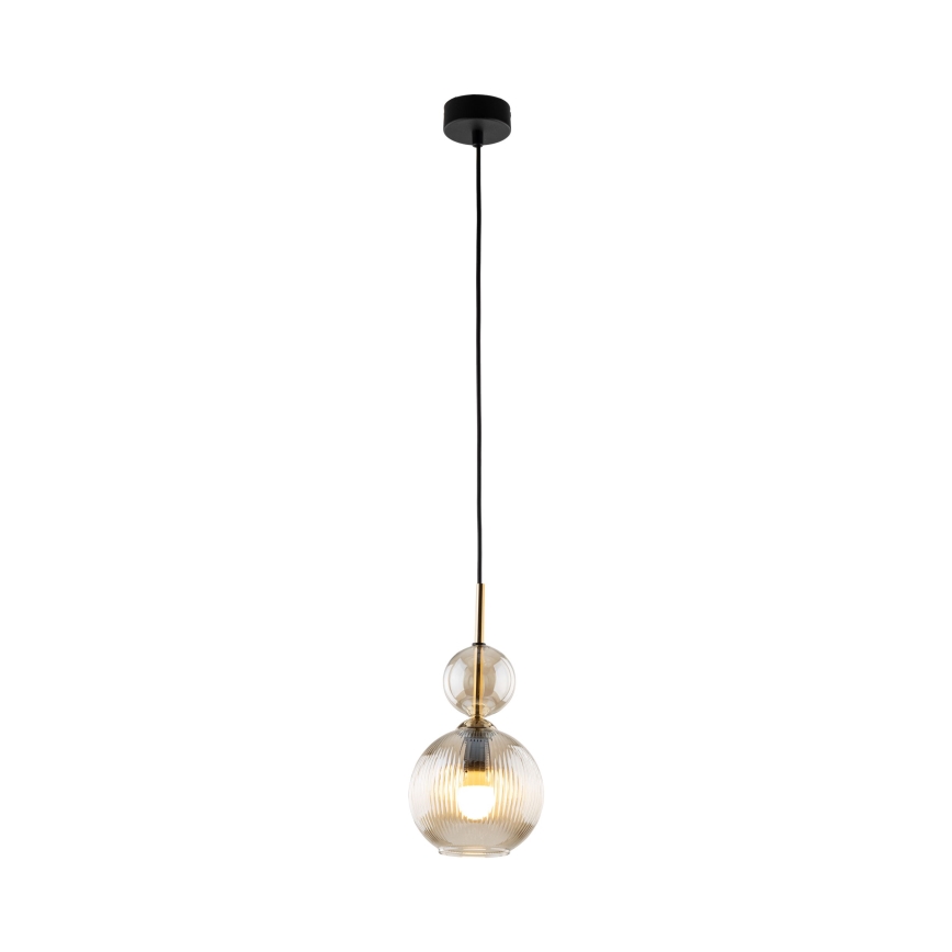 Hänglampa på sladd SOPHIA 1xE14/10W/230V svart/rökbeige