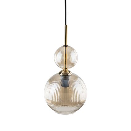 Hänglampa på sladd SOPHIA 1xE14/10W/230V svart/rökbeige