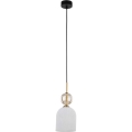 Hänglampa på sladd SOPHIA 1xE14/10W/230V svart/rökfärgad beige/vit