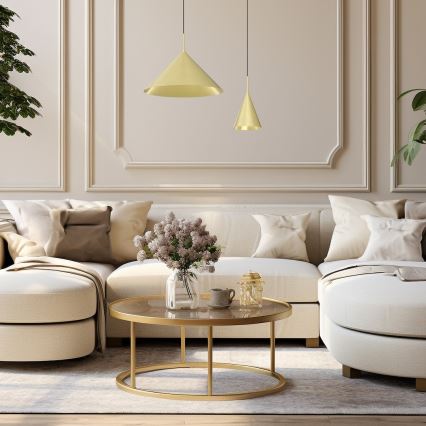 Hänglampa på vajer CAPITAL 1xGX53/15W/230V Ø 46 cm, guld