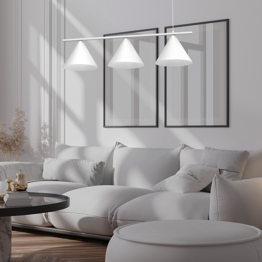 Hänglampa på vajer CAPITAL 3xGX53/15W/230V vit