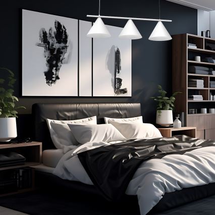 Hänglampa på vajer CAPITAL 3xGX53/15W/230V vit