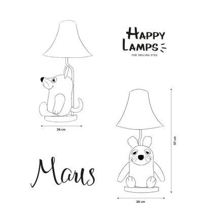 Happy Lamps - LED bordslampa för barn MAUS LED/5,4W/230V mus