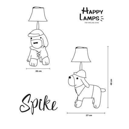 Happy Lamps - LED bordslampa för barn SPIKE LED/5,4W/230V jakthund