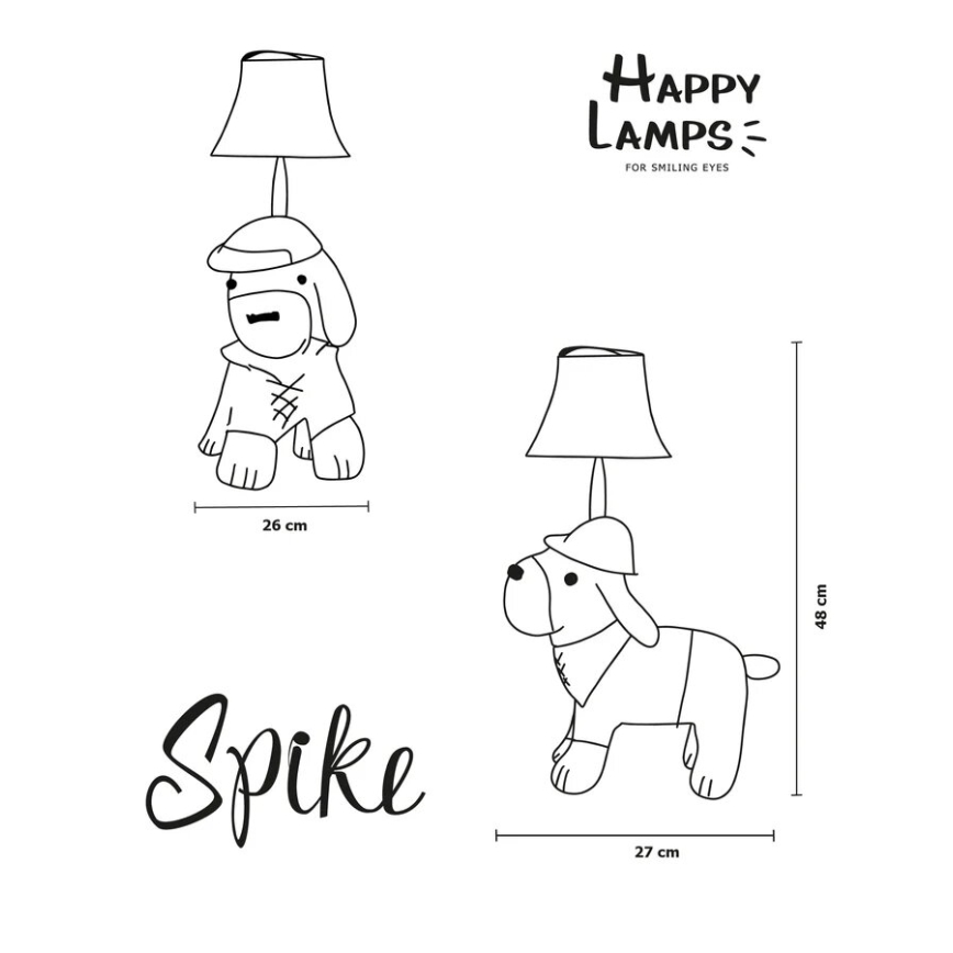 Happy Lamps - LED bordslampa för barn SPIKE LED/5,4W/230V jakthund