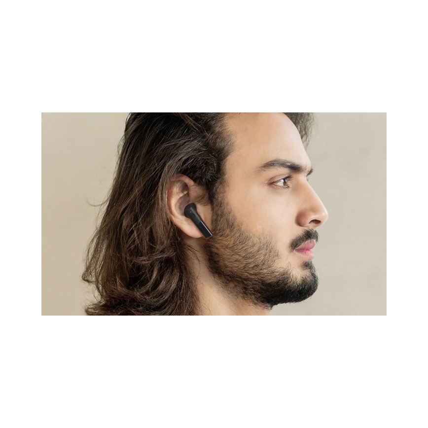 Haylou -  Vattentäta trådlösa hörlurar GT6 Bluetooth IPX4 svart