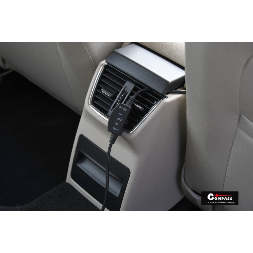 Heated rear seat cover with a termostat 12V grå