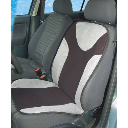 Heated seat cover with a termostat 12V grå/svart