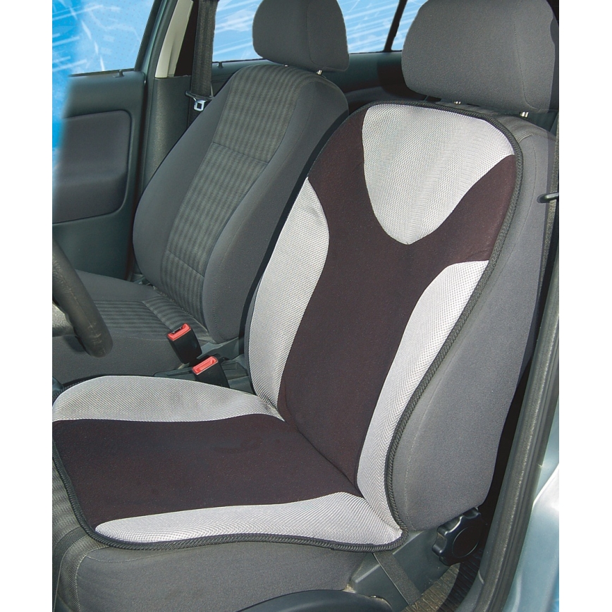 Heated seat cover with a termostat 12V grå/svart
