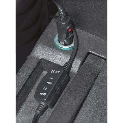 Heated seat cover with a termostat 12V grå/svart