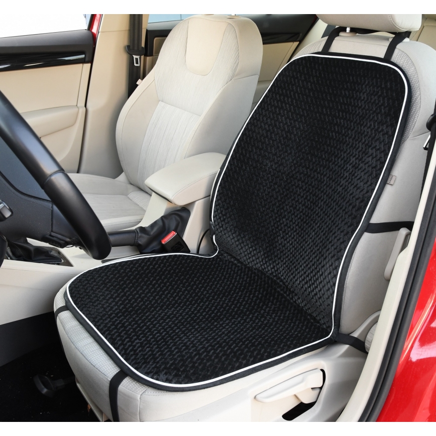 Heated seat cover with a termostat 12V svart