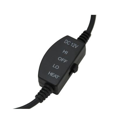 Heated seat cover with a termostat 12V svart