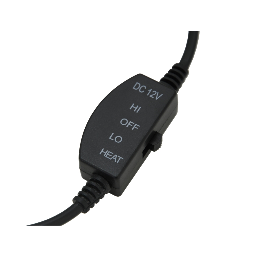 Heated seat cover with a termostat 12V svart