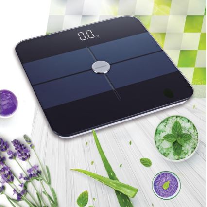 Heinner HBS-BTH180BK - Digital personvåg 2xAAA svart/blå