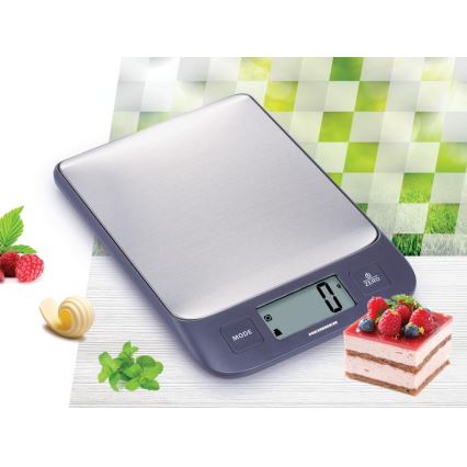 Heinner HKS-5IXBK - Digital köksvåg 2xAAA grå/matt krom