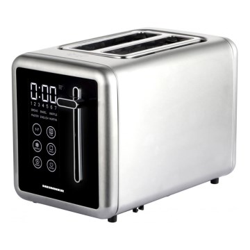 Heinner HTP-DD900BKSS - Digital brödrost 900W/230V i rostfritt stål