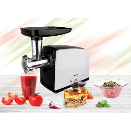 Heinner MG-2100BKWH - Köttkvarn 2100W/230V svart/vit