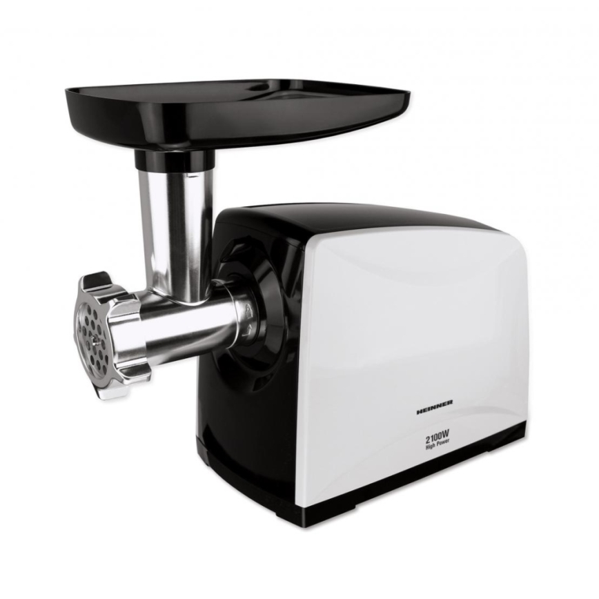 Heinner MG-2100BKWH - Köttkvarn 2100W/230V svart/vit