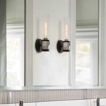 Hinkley - Badrumsvägglampa ELLISON 2xE27/40W/230V IP44 svart