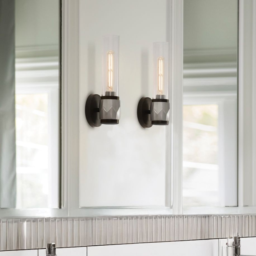 Hinkley - Badrumsvägglampa ELLISON 2xE27/40W/230V IP44 svart