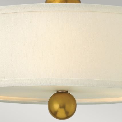 Hinkley - Fäst ljuskrona ZELDA 3xE27/60W/230V mässing
