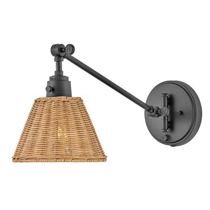 Hinkley - Riktbar vägglampa ARTI 1xE27/60W/230V svart/brun