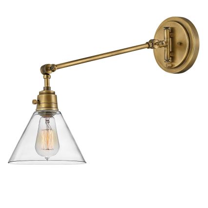 Hinkley - Vägglampa ARTI 1xE27/60W/230V mässing
