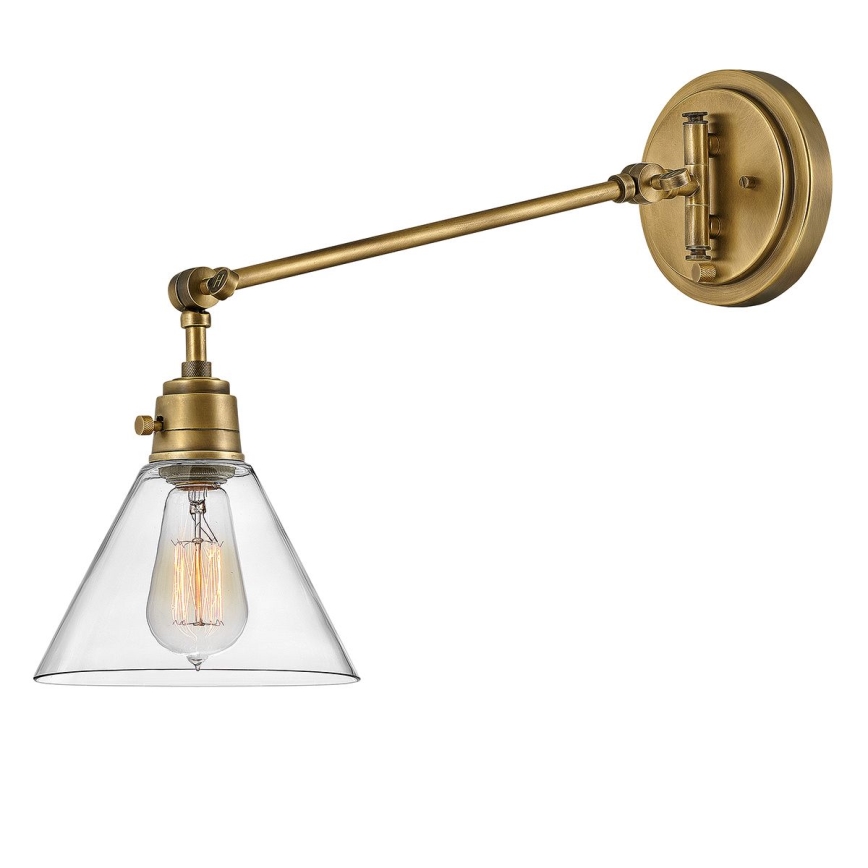 Hinkley - Vägglampa ARTI 1xE27/60W/230V mässing