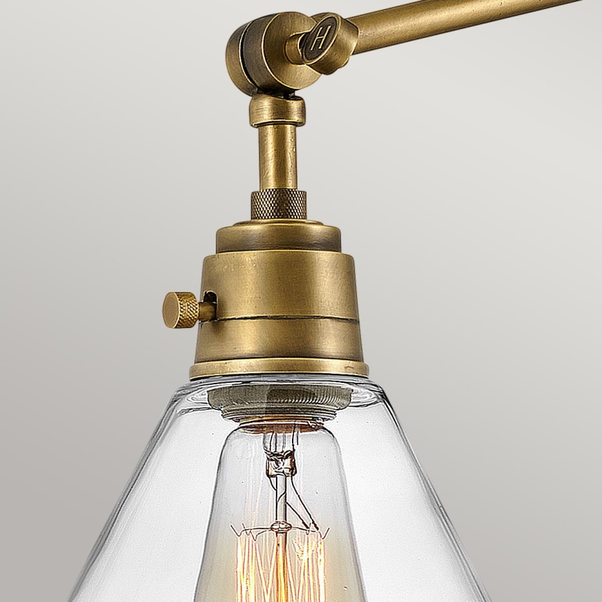 Hinkley - Vägglampa ARTI 1xE27/60W/230V mässing