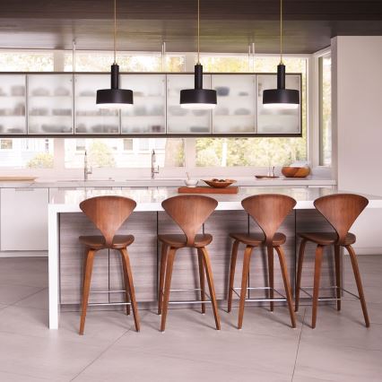 Hinkley - Takpendel med stång CEDRIC 2xE27/60W/230V Ø 33 cm guld/svart